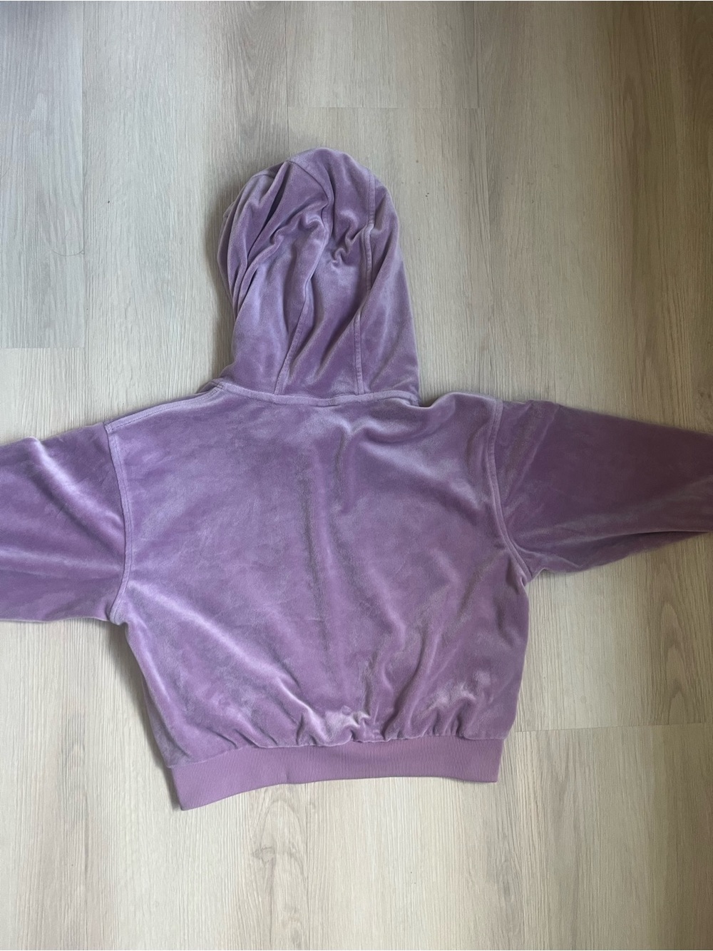 Nike Sportswear Girls Velour Pullover in Soft Plum - Picture 4 of 6